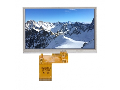 5寸液晶屏總成 帶電阻觸摸 480*272分辨率 電阻式觸摸貼合TFT液晶屏